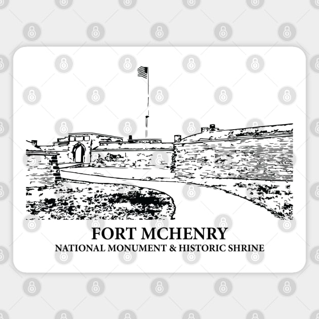 Fort McHenry National Monument and Historic Shrine Magnet by Lakeric